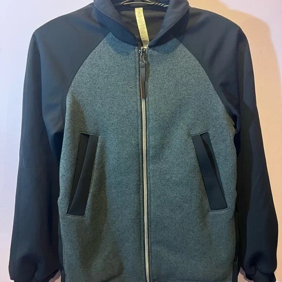 Lululemon Jacket Full Zip Athletic Gray Black Size 4